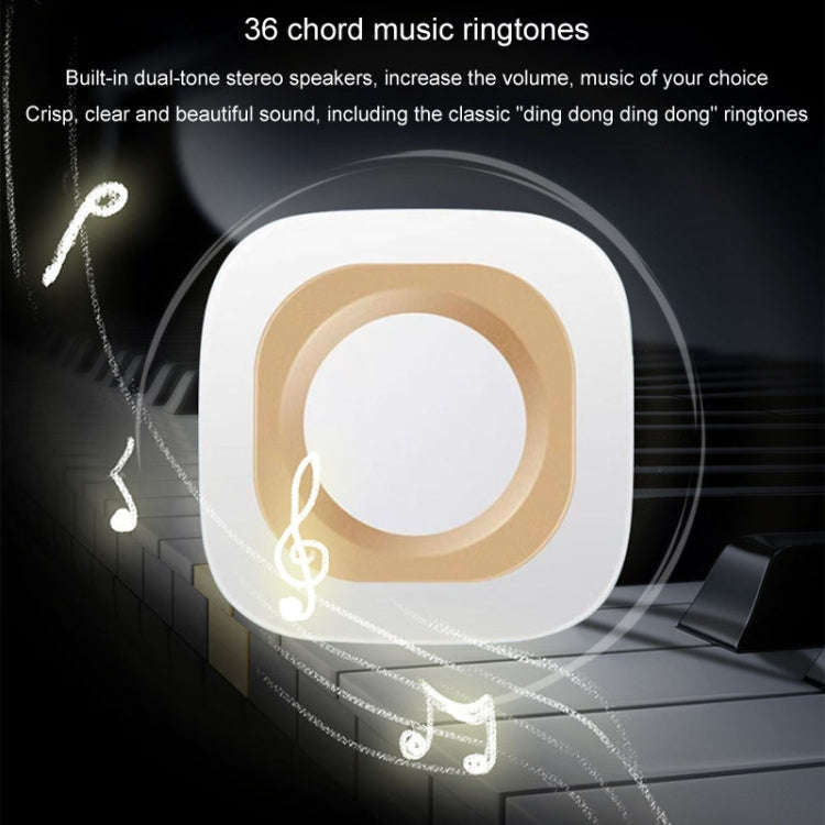 Flash Wireless Home Doorbell Self-Generated Smart Remote Control Doorbell Without Batteries, Spec...