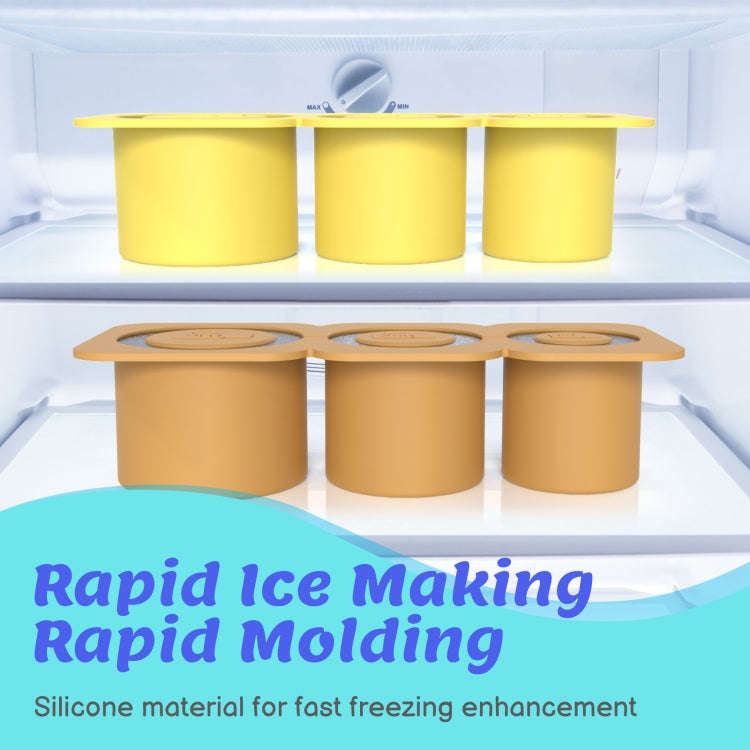 Silicone Ice Molds With Lid For Stanley Tumblers Cups Can Making 3 Hollow Cylinders(Green)