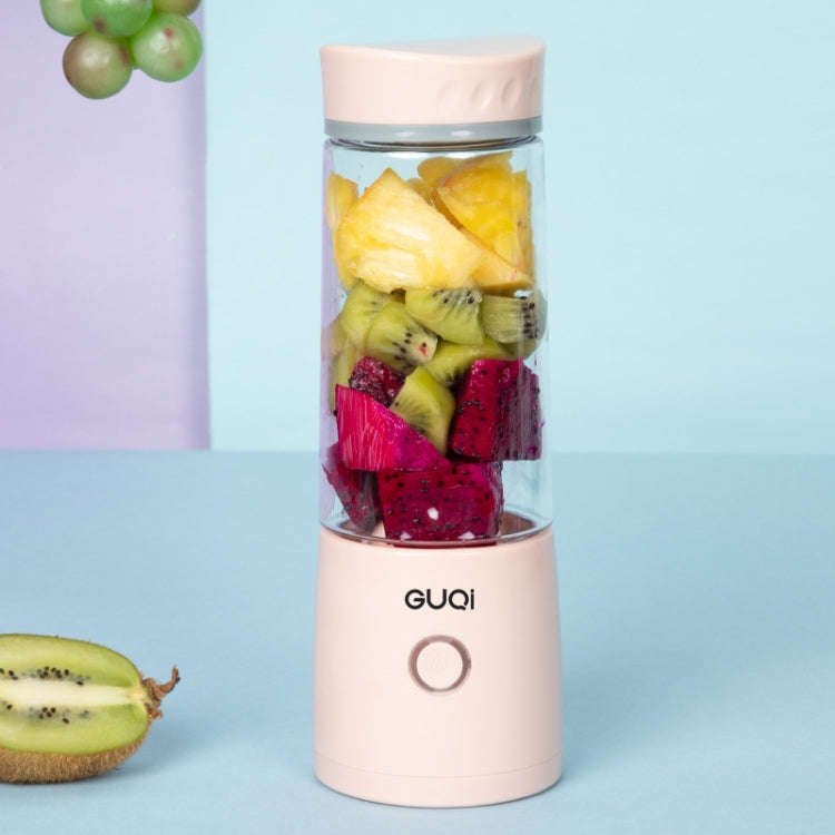 GUQi BSY002 Portable Mini Juicer Wireless Charging Juice Machine(Pink)