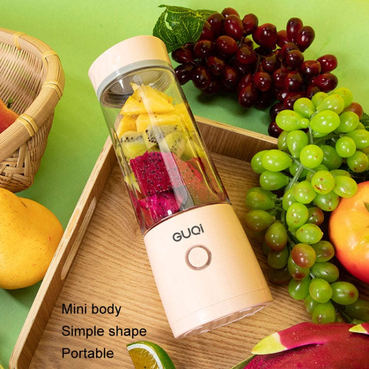 GUQi BSY002 Portable Mini Juicer Wireless Charging Juice Machine(Pink)