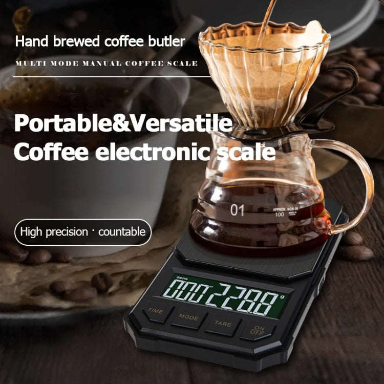Battery Model 2kg/0.1g Portable Toolbox Digital Scale Jewelry Weighing Tool with Timing