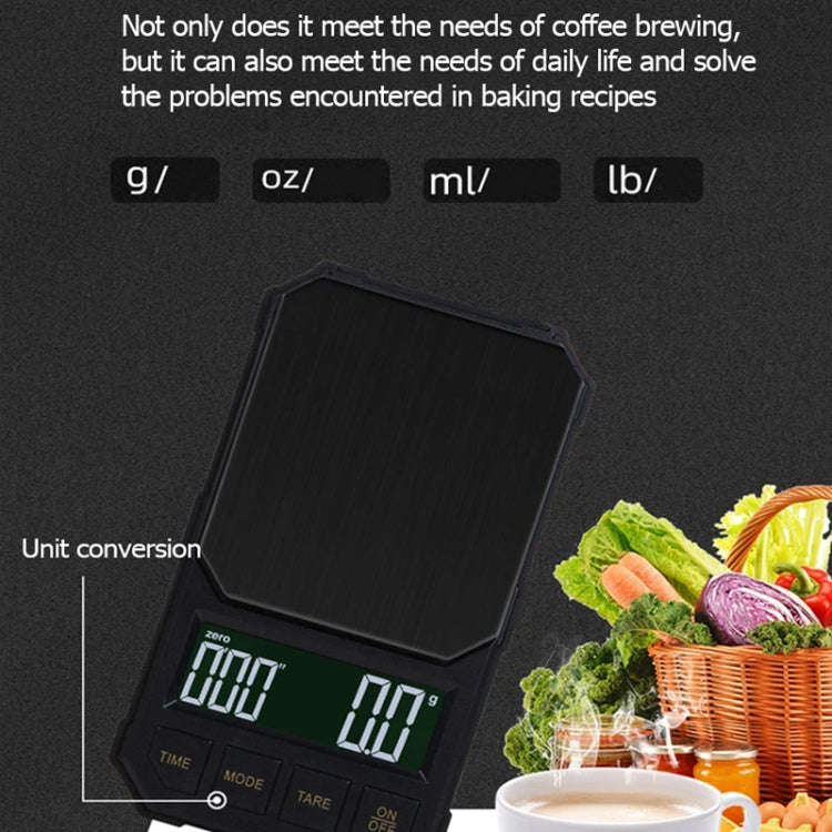 Battery Model 2kg/0.1g Portable Toolbox Digital Scale Jewelry Weighing Tool with Timing
