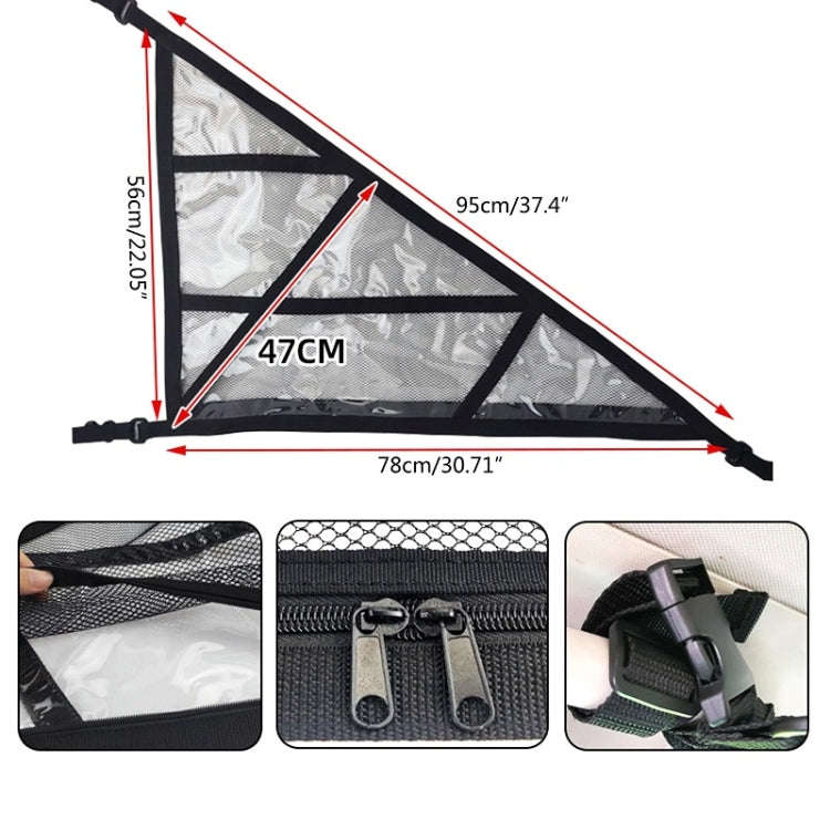 SUV Ceiling Storage Net Car Roof Mesh Storage Bag Suitable For 3-handle Models, Specification: Tr...