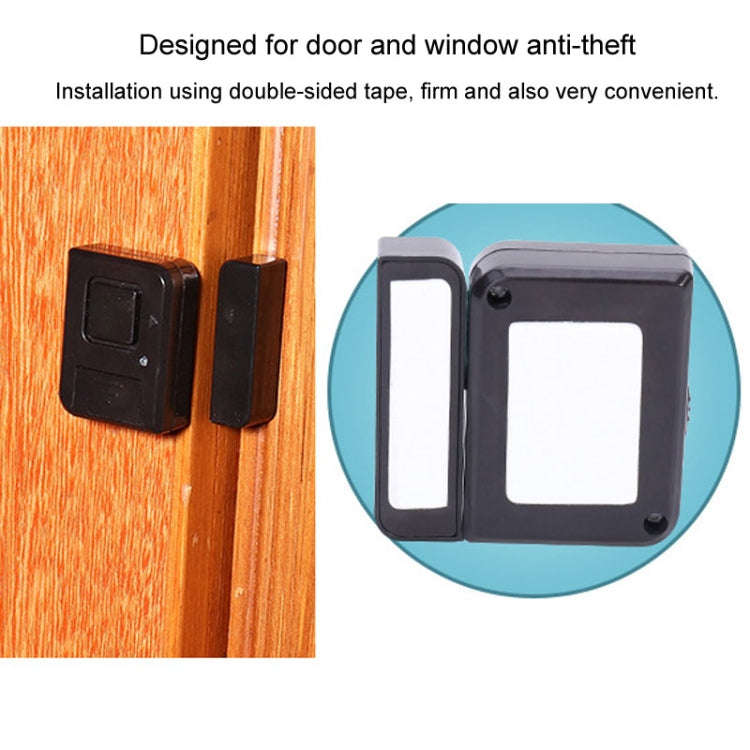 Door Magnetic Wireless Bell Door And Window Alarms Strong Adhesive Wolfproof Anti-theft Alarms(Bl...