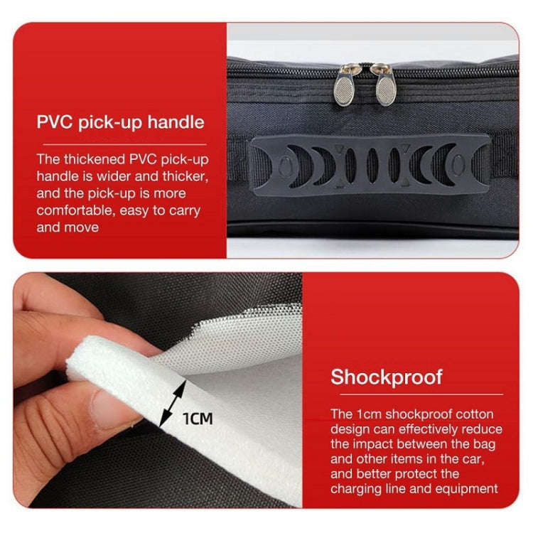 Electric Vehicle Charger Flame Retardant Storage Bag, Shape: Round