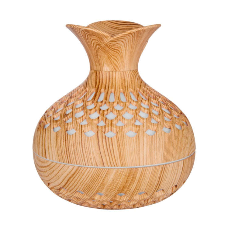 LED Light Aromatherapy Diffuser Home Small Vase Quiet Humidifier Aromatherapy Diffuser 2 In 1(Sha...