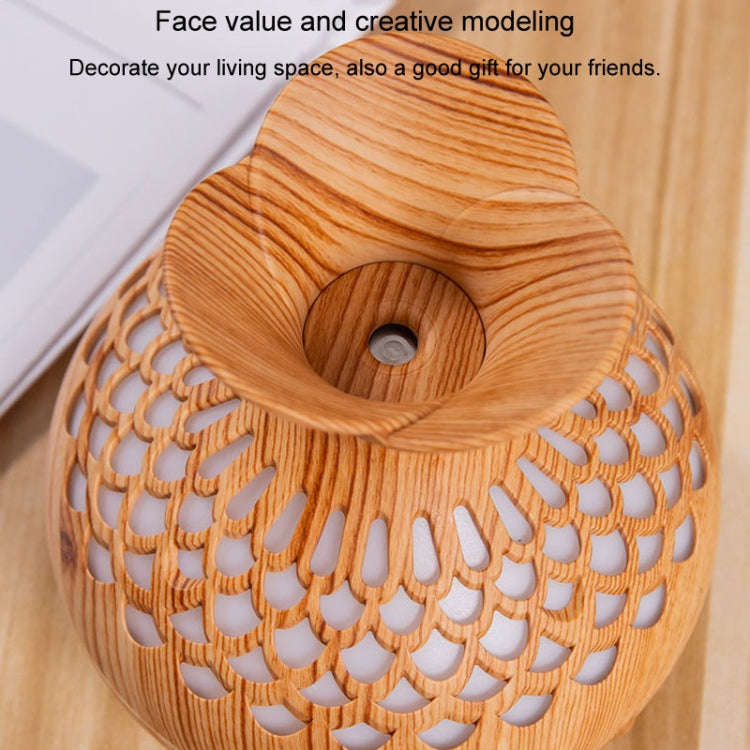 LED Light Aromatherapy Diffuser Home Small Vase Quiet Humidifier Aromatherapy Diffuser 2 In 1(Sha...