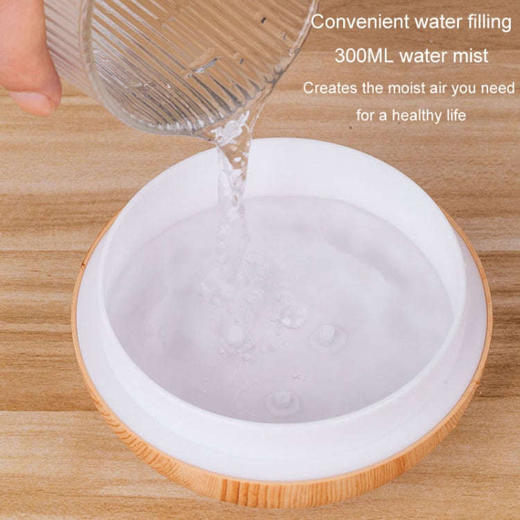 LED Light Aromatherapy Diffuser Home Small Vase Quiet Humidifier Aromatherapy Diffuser 2 In 1(Sha...