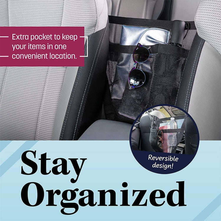 Car Storage Bag Multifunctional Pet Barrier Mesh Bag(Black)