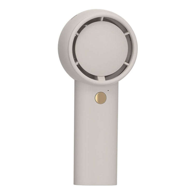 Mini Turbo Handheld Electrical Fan Portable USB Rechargeable Small Fan(Light Brown)