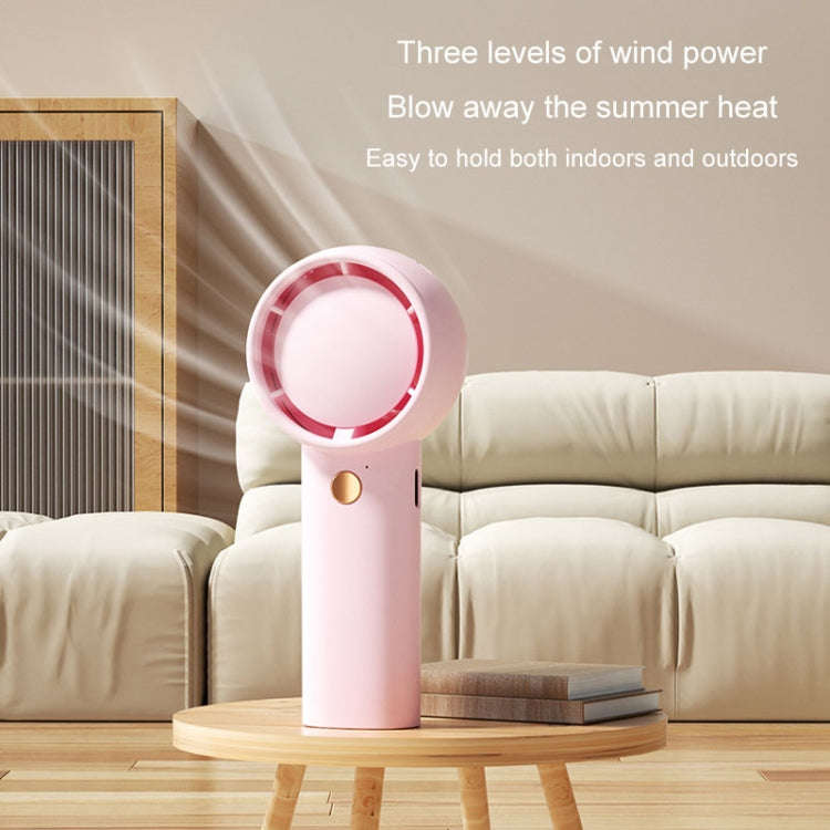 Mini Turbo Handheld Electrical Fan Portable USB Rechargeable Small Fan(Green)