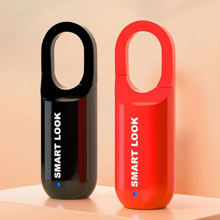 Smart USB Charging Bag Fingerprint Padlock Furniture Backpack Lock(Red)