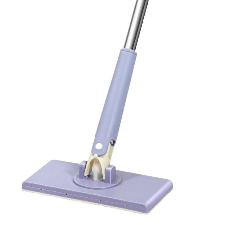 Washcloth Small Mop Lazy Person Hand-Free Automatic Paper Change Mini Floor Cleaner(Purple)