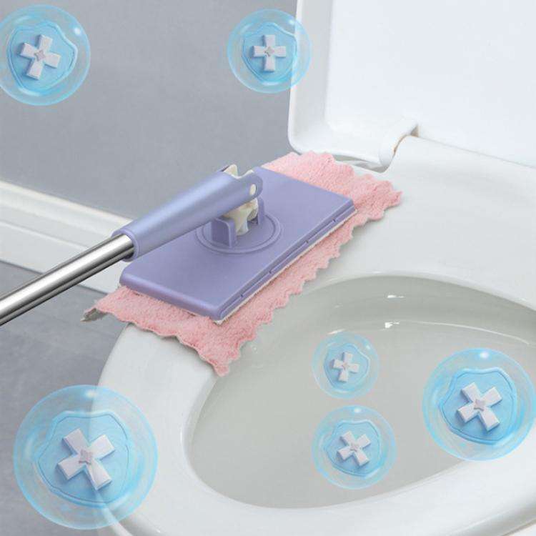 Washcloth Small Mop Lazy Person Hand-Free Automatic Paper Change Mini Floor Cleaner(White)