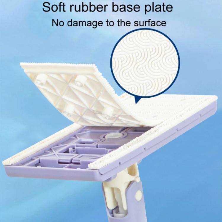Washcloth Small Mop Lazy Person Hand-Free Automatic Paper Change Mini Floor Cleaner(White)