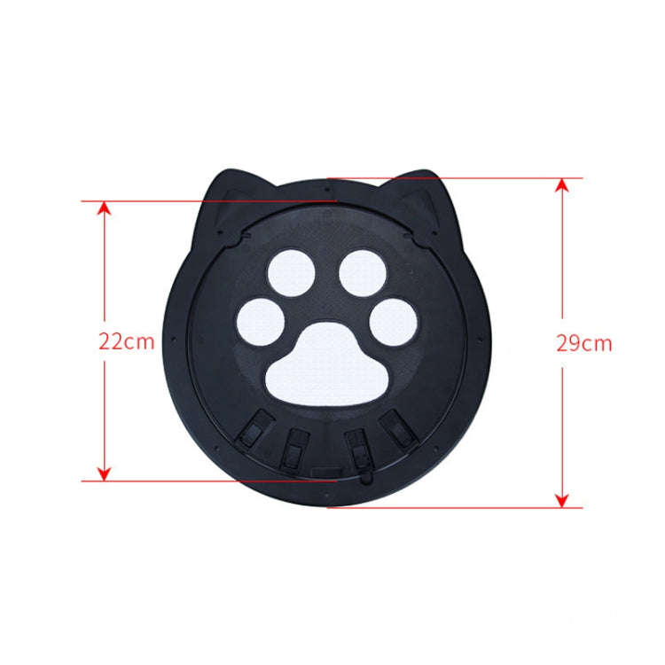 Pet Screen Door Two Way Access Magnetic Closing Cat Door Pet Products(Black)