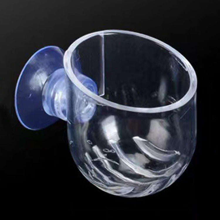 Acrylic Transparent Feeding Ring Fish Tank Feeder Floating Fixed Fish Feeder, Specification: Red ...