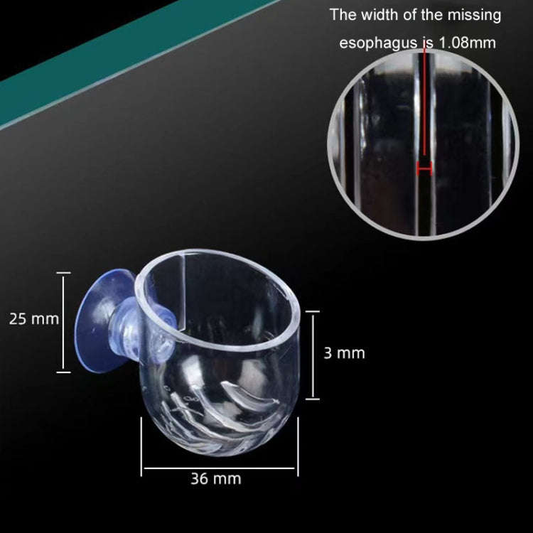 Acrylic Transparent Feeding Ring Fish Tank Feeder Floating Fixed Fish Feeder, Specification: Red ...