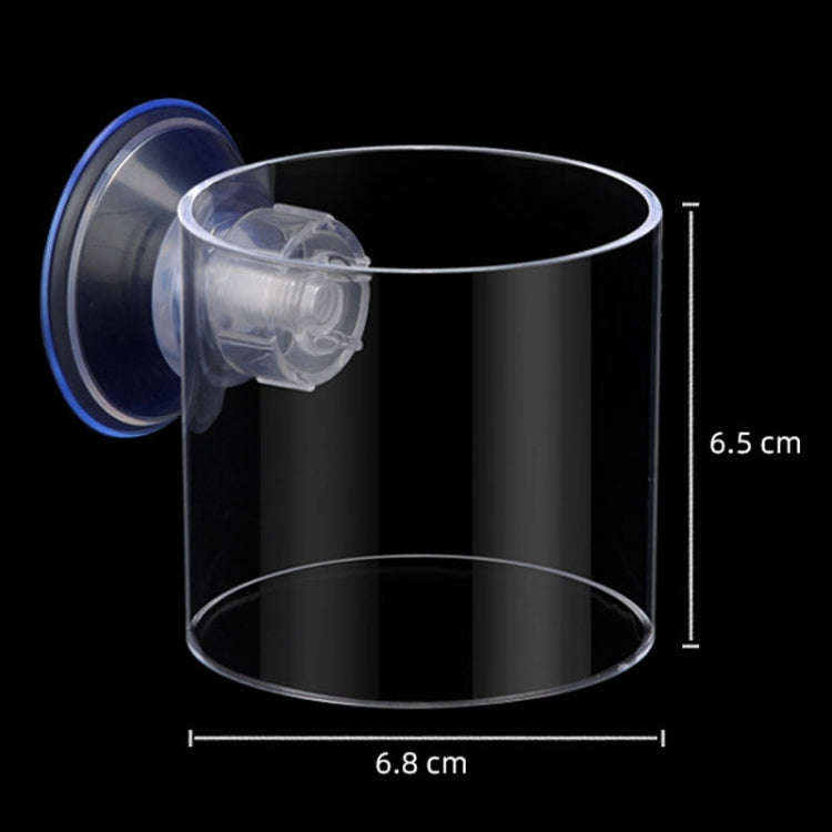 Acrylic Transparent Feeding Ring Fish Tank Feeder Floating Fixed Fish Feeder, Specification: Smal...