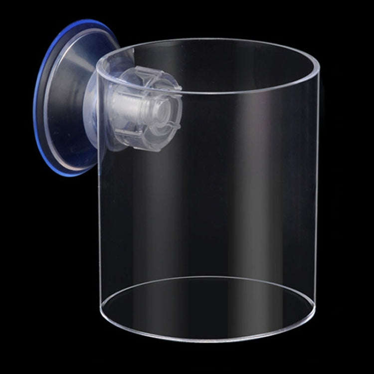 Acrylic Transparent Feeding Ring Fish Tank Feeder Floating Fixed Fish Feeder, Specification: Larg...