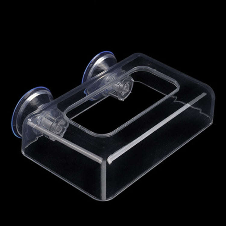Acrylic Transparent Feeding Ring Fish Tank Feeder Floating Fixed Fish Feeder, Specification: Larg...