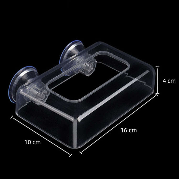 Acrylic Transparent Feeding Ring Fish Tank Feeder Floating Fixed Fish Feeder, Specification: Larg...