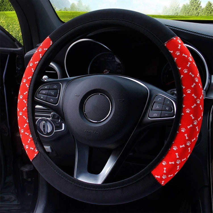 Color-blocked Neoprene Elastic Steering Wheel Cover Without Inner Ring(Random Pattern Delivery)