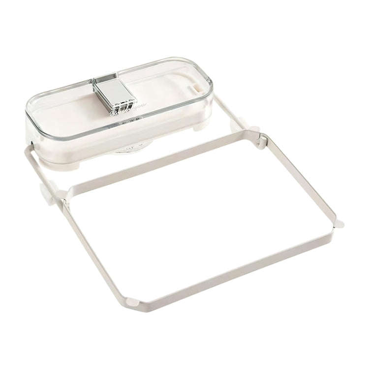 Suction Cup Kitchen Sink Filter Rack Household Draining Holder With Strainer(Transparent White)