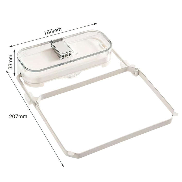 Suction Cup Kitchen Sink Filter Rack Household Draining Holder With Strainer(Transparent Black)