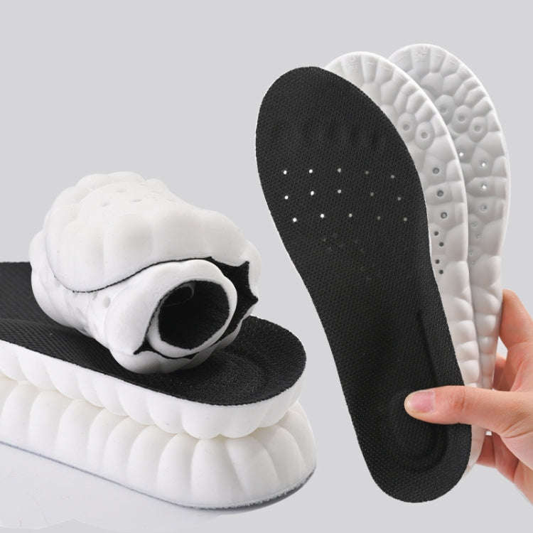 1pair Thickened Arch Support Cushioning Shock Absorbent Sweat Anti-Odor Breathable Insoles, Size:...
