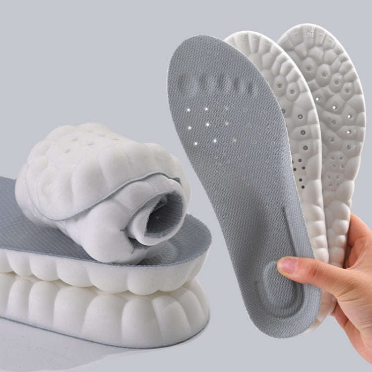 1pair Thickened Arch Support Cushioning Shock Absorbent Sweat Anti-Odor Breathable Insoles, Size:...