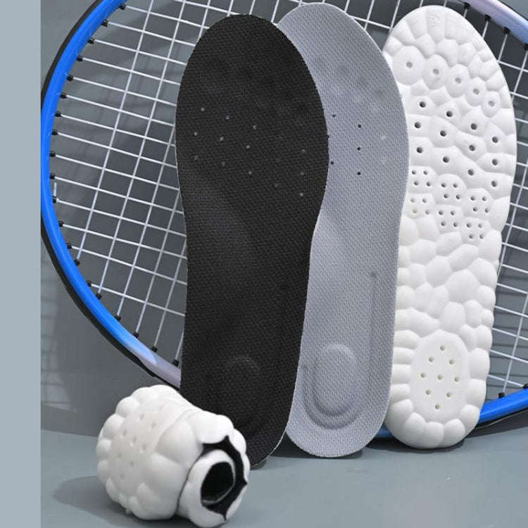 1pair Thickened Arch Support Cushioning Shock Absorbent Sweat Anti-Odor Breathable Insoles, Size:...