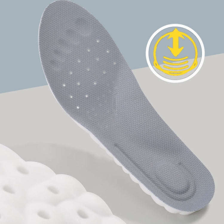 1pair Thickened Arch Support Cushioning Shock Absorbent Sweat Anti-Odor Breathable Insoles, Size:...