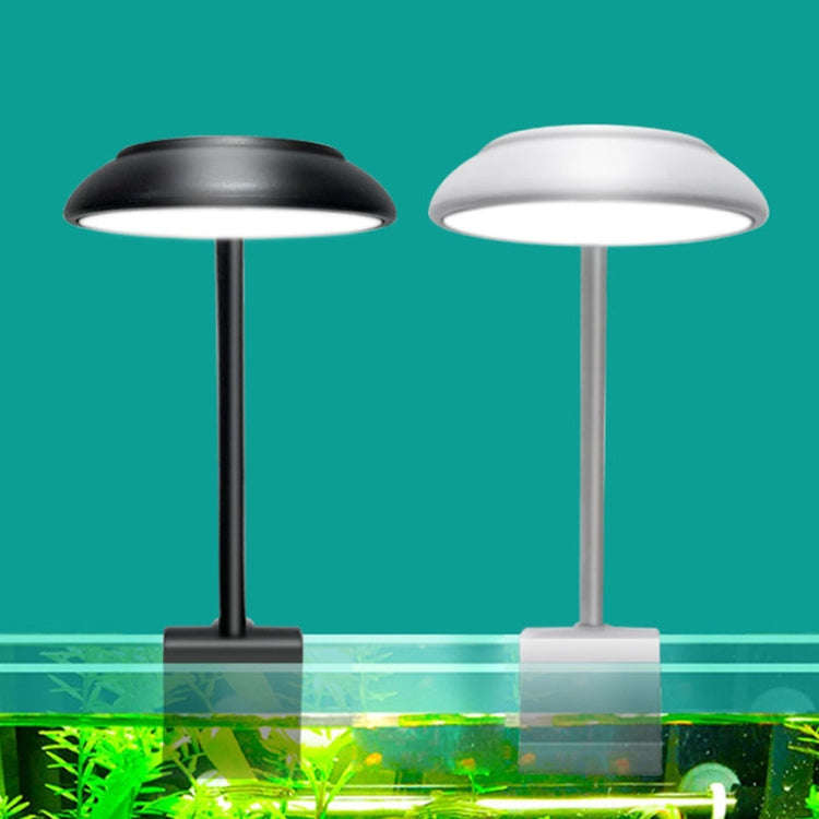 5W Fish Tank LED Clip Light USB Plug Lighting Aquarium Translucent Aquatic Plants Lamp(White)