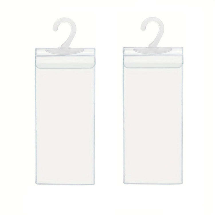 2pcs PVC Transparent Hook Bag Disability Placard Parking Sign Bag(29.5x12.7x0.4mm)