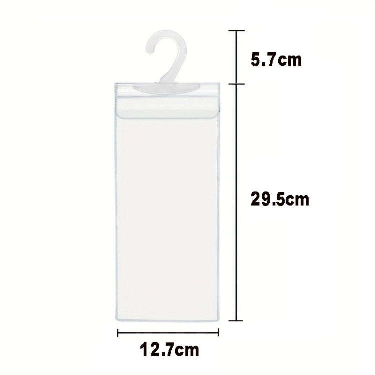 2pcs PVC Transparent Hook Bag Disability Placard Parking Sign Bag(29.5x12.7x0.4mm)