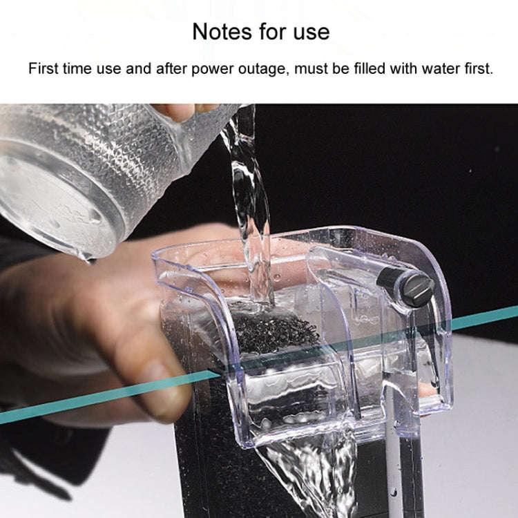 Wall Mounted Silent Fish Tank Filter Waterfall Aquarium Filtration Clean Oxygenator Pump, Style: ...