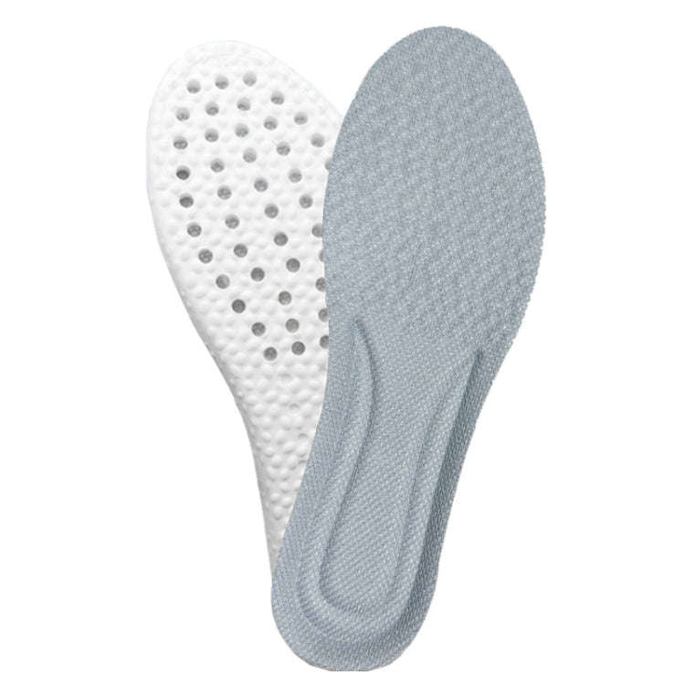 1pair High Elasticity Anti-Odor Breathable Sweat Absorbent Shock Absorbing Insoles, Size: 45-46(G...