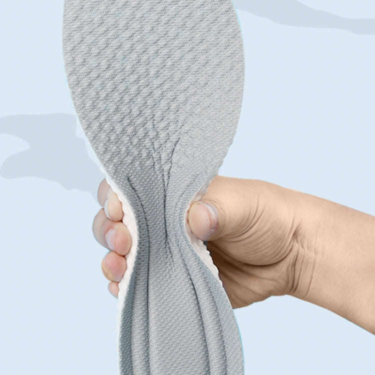 1pair High Elasticity Anti-Odor Breathable Sweat Absorbent Shock Absorbing Insoles, Size: 35-36(B...