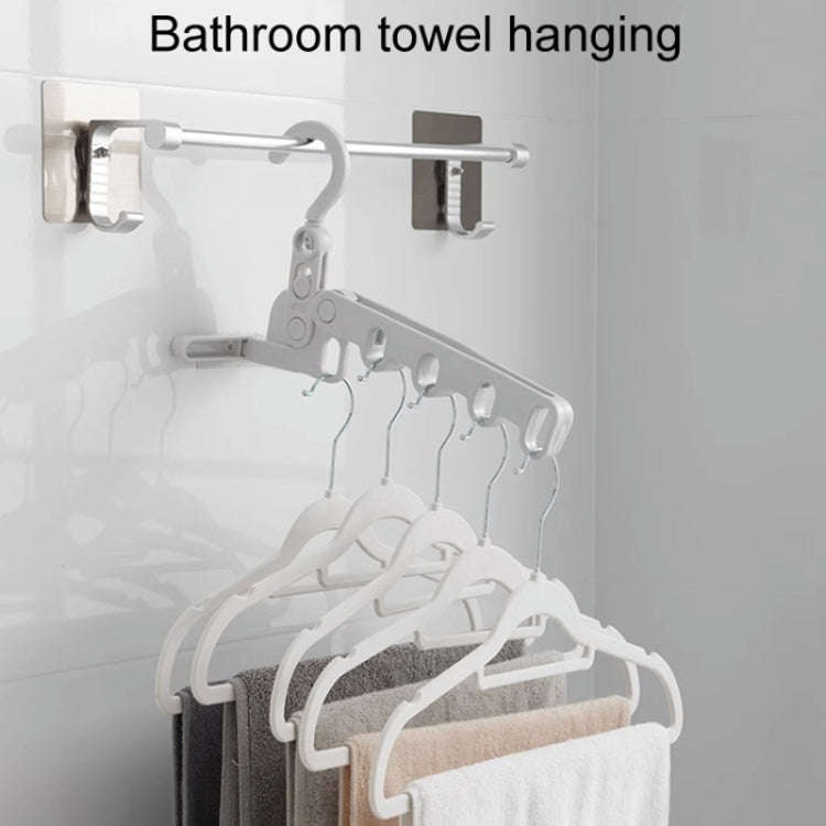 Foldable 5-Hole Clothes Hanging Rack Traveling Portable Clothing Hooks(Random Color Delivery)