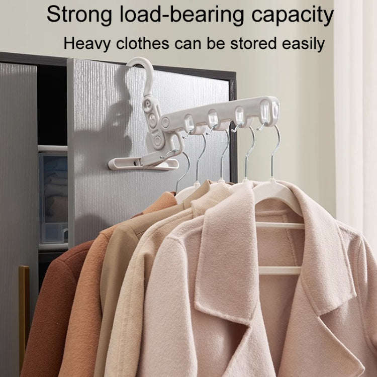 Foldable 5-Hole Clothes Hanging Rack Traveling Portable Clothing Hooks(Random Color Delivery)