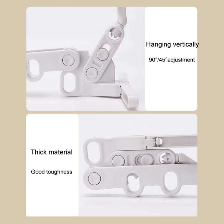 Foldable 5-Hole Clothes Hanging Rack Traveling Portable Clothing Hooks(Random Color Delivery)