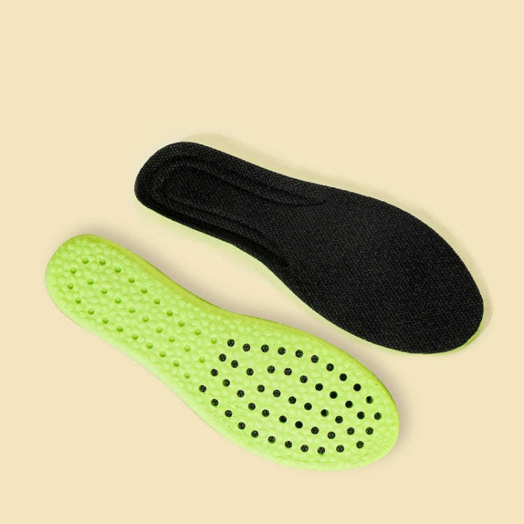 1pair High Elasticity Breathable Sweat Absorbent Shock Absorbent Cuttable Insoles, Size: 39-40(Gr...