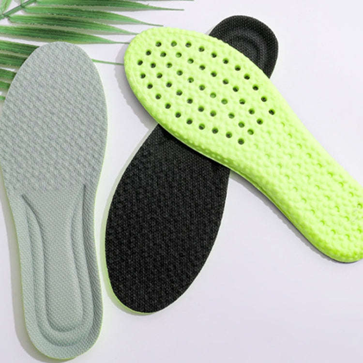 1pair High Elasticity Breathable Sweat Absorbent Shock Absorbent Cuttable Insoles, Size: 45-46(Gr...