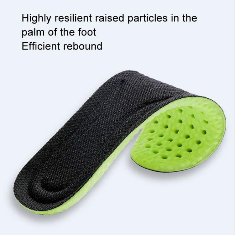 1pair High Elasticity Breathable Sweat Absorbent Shock Absorbent Cuttable Insoles, Size: 45-46(Gr...