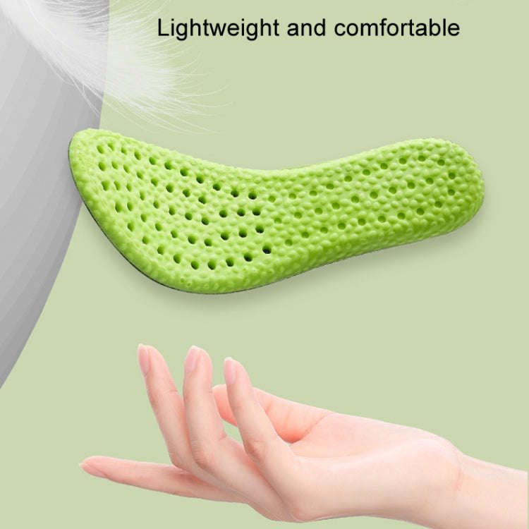 1pair High Elasticity Breathable Sweat Absorbent Shock Absorbent Cuttable Insoles, Size: 45-46(Gr...