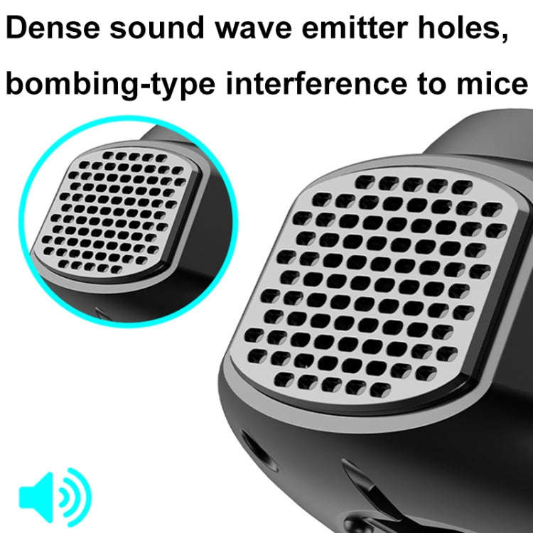 219 Intelligent Ultrasonic Multi-dimensional Frequency Conversion Home Indoor Mouse Repeller(White)