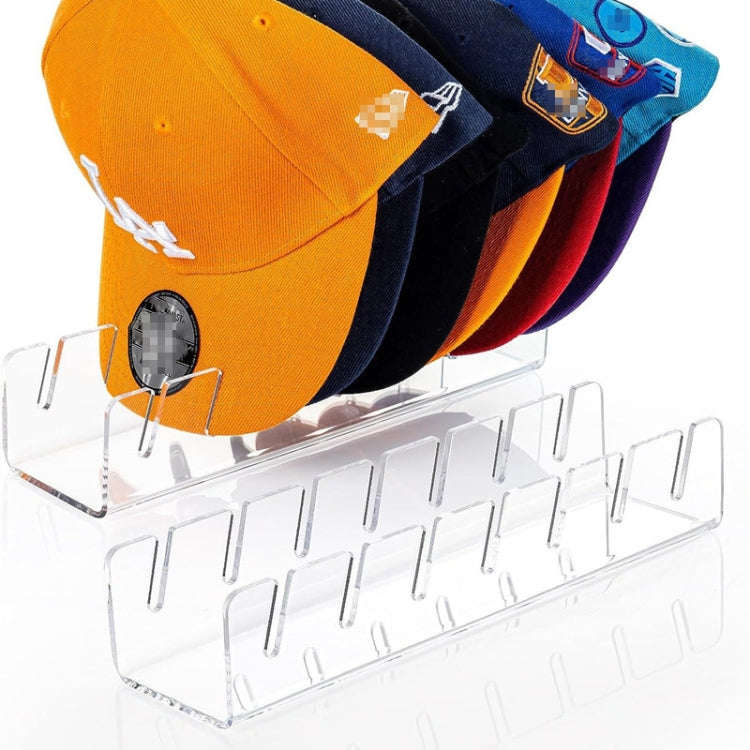 Acrylic Baseball Cap Holder Can Store 7 Baseball Caps(Transparent)