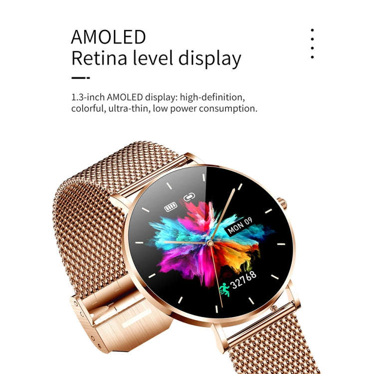 T8 1.3-inch Heart Rate/Blood Pressure/Blood Oxygen Monitoring Bluetooth Smart Watch, Color: Silve...
