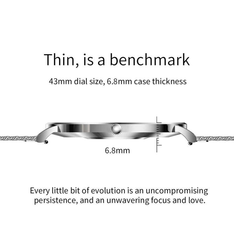 T8 1.3-inch Heart Rate/Blood Pressure/Blood Oxygen Monitoring Bluetooth Smart Watch, Color: Silve...